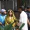 Chitra Singh at Funeral of Legendery Gazal Singer 'Jagjit Singh' at Chandanwadi Crematorium, Mumbai