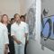 Lyricist Gulzar and Nana Patekar at Calligraphic Painting Exhibition 'Silver Calligraphy' in Mumbai