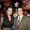 Jeetendra and Sonakshi at Super Star Awards in Yashraj