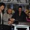 Sanjay Dutt with Shiney Ahuja and Bharat Shah launches film 'Ghost' music at Olive Kitchen and Bar at Bandra in Mumbai