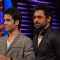 Emraan Hashmi and Tusshar Kapoor on the set of "Bigg Boss Season 5" to promote film The Dirty Pictur