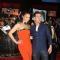 Tom Cruise and Paula Patton poses for a photo before a special screening of film Mission Impossible