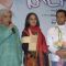 Shabana, Javed Akhtar and Gulshan pose during the DVD launch for Hindi film "I am Kalam" in Mumbai