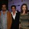 Shah Rukh with Anurag and Kalki at 57th Filmfare Awards 2011 Nominations Party at Hotel Hyatt Regenc