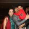 Nevaan Niigam with Sonu Niigam & his Mom at India Kids Fashion Week 2012 Grand Finale in Mumbai