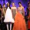 Models during a special show at the Wills Lifestyle India Fashion week 2012,in New Delhi on Friday. .