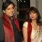 Shashi Tharoor And Sunanda Pushkar at the Wills Lifestyle India Fashion week 2012,in New Delhi on Friday. .