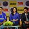 Shilpa Shetty and Rahul Dravid during the unveiling of the Rajasthan Royals Jersey at JW Marriott Hotel in Mumbai