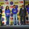 Shilpa Shetty and Rahul Dravid during the unveiling of the Rajasthan Royals Jersey at JW Marriott Hotel in Mumbai