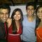 Hussain, Tina with Sachin at Juhi's winning party of Bigg Boss