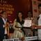 Rakesh Bedi and Aashka Goradia at Golden Achiever Awards 2012
