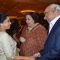 Asha Bhosle, Yash Chopra and Pamela Chopra at Bappa Lahiri and Taneesha Verma Wedding Reception