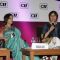 Shabana Azmi and Barkha Dutt at CII Organizes New Indian Woman Summit in Mumbai