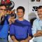 Vidhu Vinod Chopra, Sharman Joshi and Rajkumar Hirani at First Look Film 'Ferrari Ki Sawari'