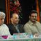 Javed Akhtar, Ashutosh Gowarikar and Milind Gunaji at Javed Akhtar's first book Tarkash launch