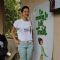 Bollywood actress Isha Sharwani supports the Go Green Initiative at CST in Mumbai
