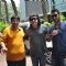 Vashu Bhagnani, Sajid Khan and Ajay Devgn at Song Recording of Film Himmatwala - 2