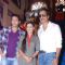 Sumit Vats and Rati Pandey with Sonu Sood in sets