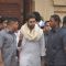 Abhishek Bachchan arrived at Rajesh Khanna's residence to pay his condolence to the family