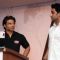 Abhishek Bachchan and Uday Chopra during the launch of Yomics