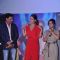 Bollywood actresses Kareena Kapoor, Divya Dutta and director Madhur Bhandarkar at 'Heroine' film first look in Cinemax, Mumbai. .