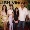 Bollywood actress Sridevi and her family at first look launch of film English Vinglish at PVR in Mumbai..
