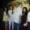 Sridevi with husband Boney Kapoor and daughters Jhanvi & Khushi at First Look Film English Vinghlish