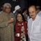 Javed Akhtar, Ila Arun and Anupam Kher at attended the prayer meet for Shri.AK Hangal
