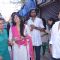 Himesh Reshammiya with Sur Kshetra team at Ganesh Mandal in Lowe Parel, Mumbai.