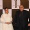 Puneet Isaar with wife at Amitabh Bachchan's 70th Birthday Party at Reliance Media Works in Filmcity