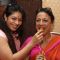 Tanisha and Tanuja at North Bombay Sarbojanin Durga Puja 2012 in Juhu, Mumbai.