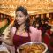 Tanisha Mukherjee visit North Bombay's Sarbojanin Durga Puja - Day 2