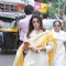 Nagma attend pays last respect during the funeral of legendary filmmaker Yash Chopra