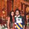 Bappa Lahiri with wife Tanisha in Mumbai.