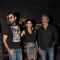 Abhay Deol, Anjali Patil and Prakash Jha  during the promotions of film Chakravyuh