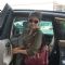 Bollywood actress Asin snapped at Mumbai International Airport leaving for Dubai.