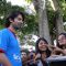 Barun with fans