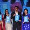 Suniel Shetty with wife Mana Shetty and Shaina NC at Standard Chartered Charity Awards Night 2013