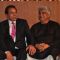 Dharmendra and Javed Akhtar at New News Channel Launch Marathi Jai Maharashtra