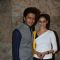 Ritesh Deshmukh with Genelia Deshmukh at Special screening of Bombay Talkies