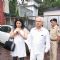 Ramesh Sippy with Kiran Juneja attend Priyanka Chopra's father's funeral