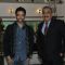 Tusshar Kapoor with Shivaji Satam at Film Bajaate Rahoo Promotion on the set of CID