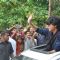 Shahrukh Khan waves out to fans while he promotes Chennai Express