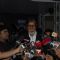 Amitabh Bachchan speaks to the Press at the launch of 'Hot Seat Aapke Shehar' Van