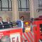 Shahrukh Khan signals the fire engine to move ahead at the Launch of Kidzania