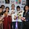 arranum Malik, Navin Batra, DJ sheizwood with Ravi Ahlawat at the Super Model - Music Launch