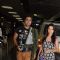 Ankit Gera and Adaa Khan at Mumbai Airport leaving for SAIFTA