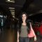 Elli Avram was seen at Mumbai Airport leaving for SAIFTA