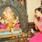 Sambhavna Seth celebrates Ganesh Chaturti at her home