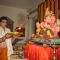 Jeetendra performs the aarti for Lord Ganesha